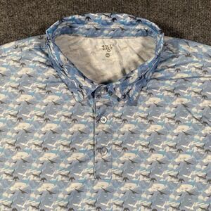 1764 Flock of Birds Golf Polo Shirt Mens 3XL Stretch Performance Fabric